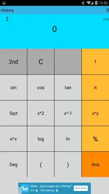 Calculator android App screenshot 1